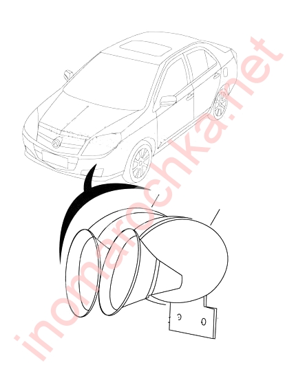 Звуковой сигнал Geely GC6 схема